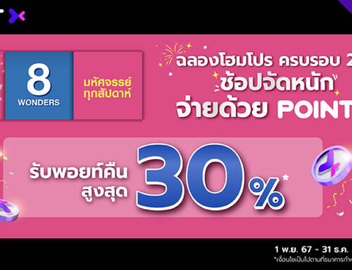 ฉลองโฮมโปร ครบรอบ 28ปี ช้อปจัดหนักจ่ายด้วย POINTX รับพอยท์คืนสูงสุด 30%